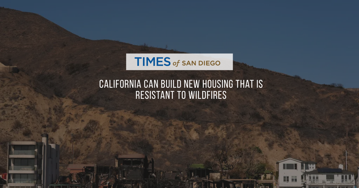 Smart Planning Can Break the Wildfire–Housing Deadlock